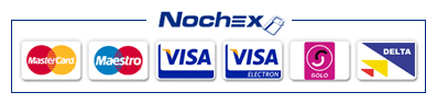 we accept nochex payements, visa, mastercard